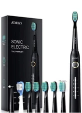 NEW Sonic Electric Toothbrushes for Adults with 8 Duponts Brush Heads 5 Modes