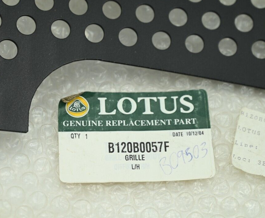 Genuine OEM Lotus Grille Rear Body Diffuser LH P/N B120B0057F