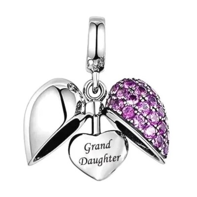   Enkelin Anhänger echt 925 Sterling Silber Liebe Herz I Love You 