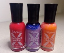 3 Sally Hansen Xtreme Wear Nail Polish Shiny 299/514/328 0.40 Fl oz ea.