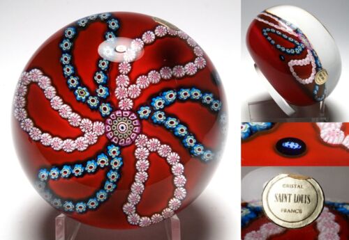 St. Louis Millefiori Schleifengirlanden Briefbeschwerer - 1973 Magnum Limited Edition - Bild 9 von 9