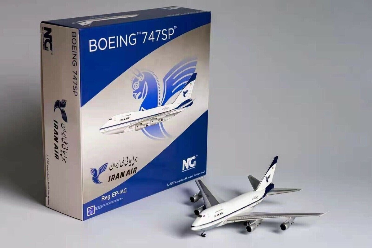 1:400 NG Model IRAN AIR BOEING 747SP Passenger Airplane