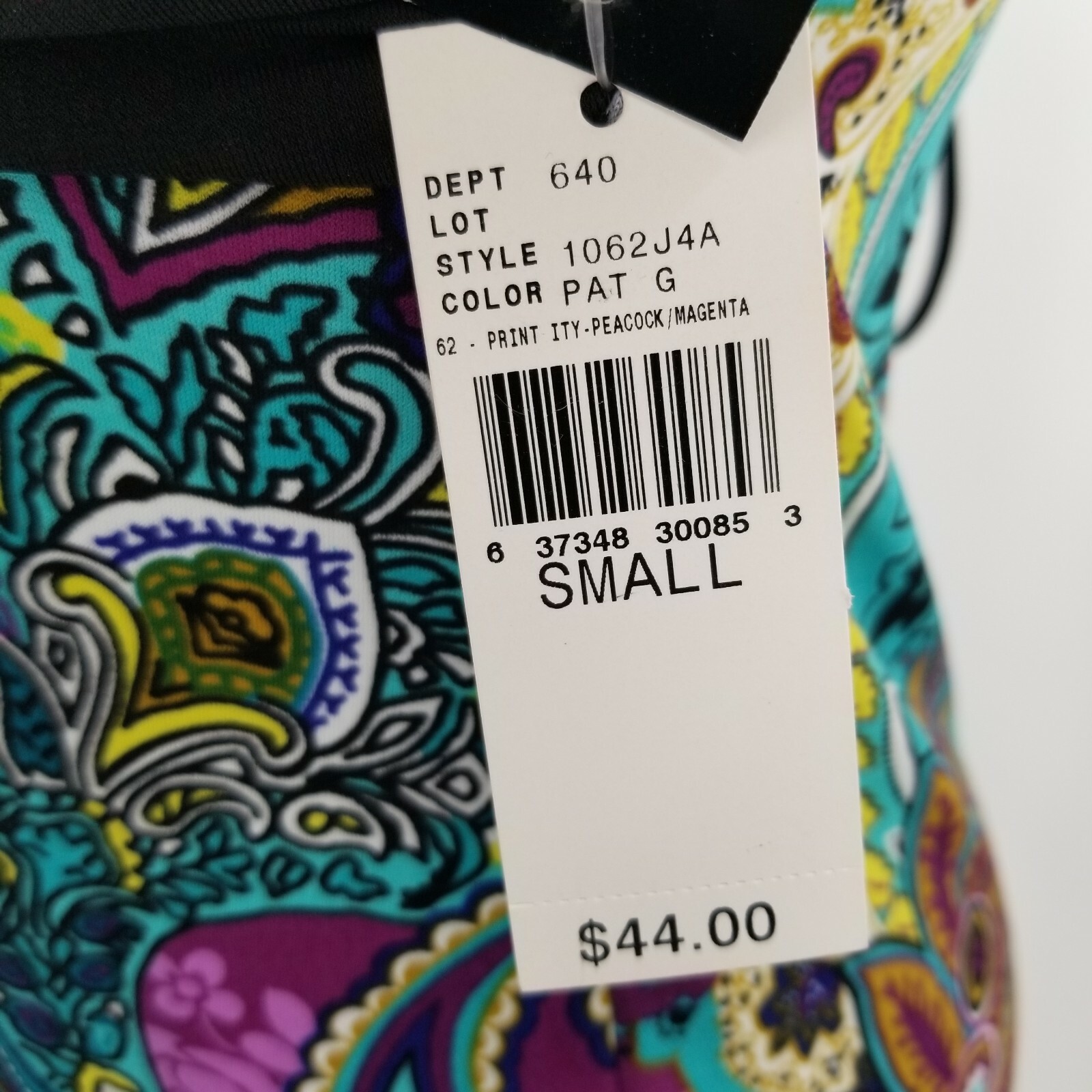 B. WEAR BYER California Women's S Halter Top Club Party Shirt Paisley NWT