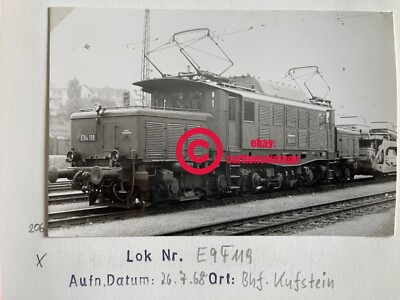 E-Lok E 94119 im Bhf Kufstein 1968 Historisches Eisenbahn Foto