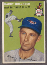 1954 Topps Set-Break #203 Harry Brecheen Co EX-EXMINT *JAYSACE*