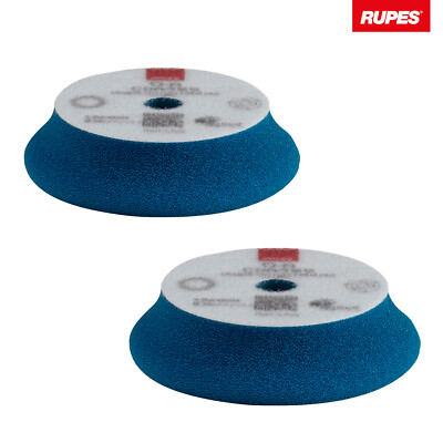 2x Rupes BigFoot DA Coarse Polierschwamm Polierpad hart blau Ø80/100mm