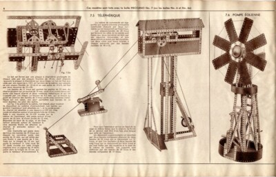 Manuel Meccano Ancien - Modèle 6A De 1958, Notice De Construction Vintage, Très Bon état