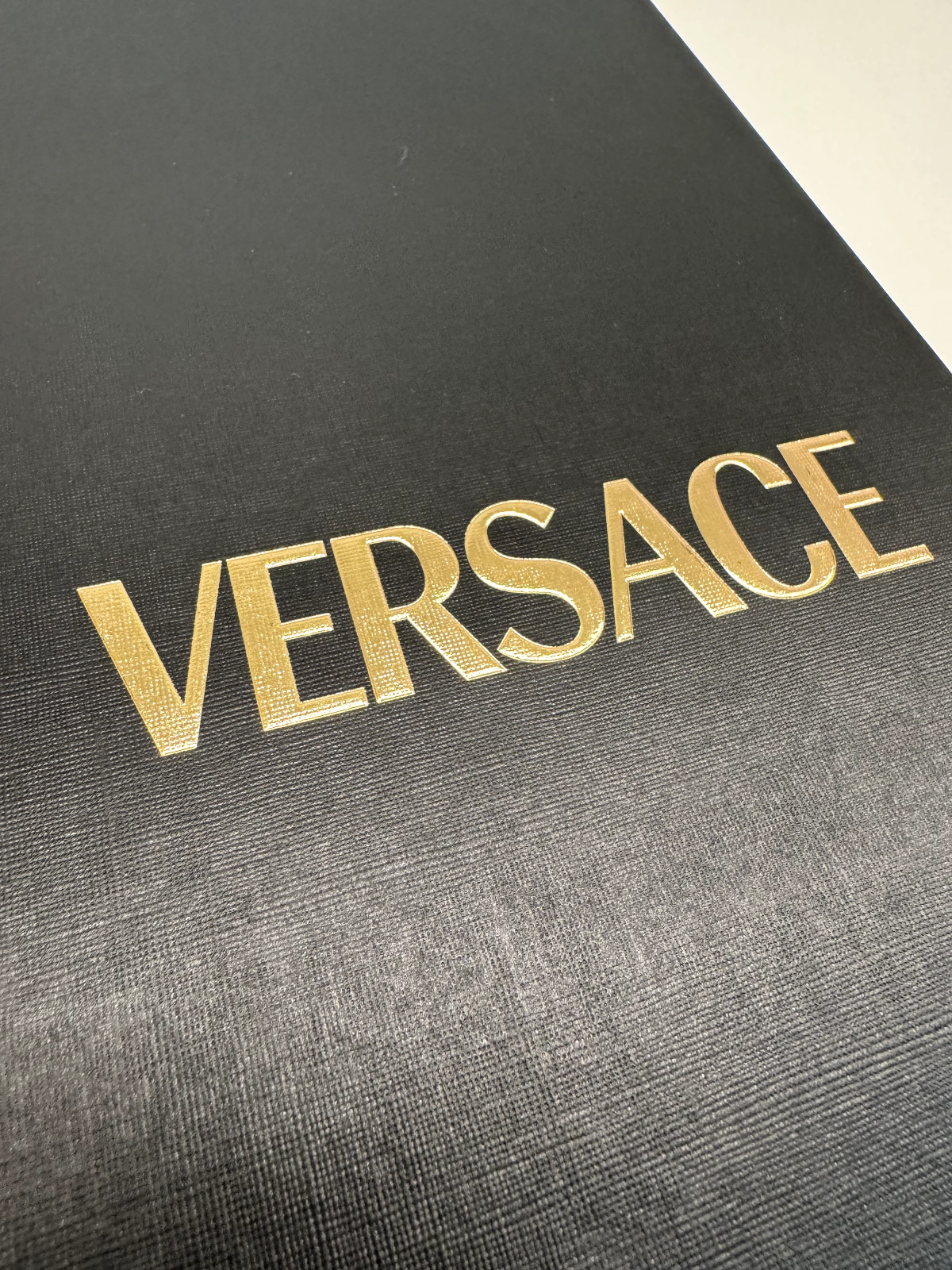 Versace 16&rdquo;x6&rdquo;x1" Empty Black GIFT BOX Tie Socks Shirt Underwear Gift Wrapping