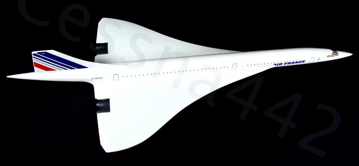 AIR FRANCE - CONCORDE 1:100 Aircraft Model Gold Window Cockpit