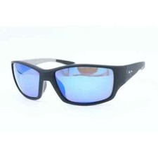 Maui Jim Local Kine MJ 810-53 Wrap Black Sunglasses Polarized Blue Lens 61mm B
