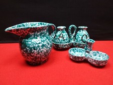 SET CUCINA CONDIMENTO PORTA OLIO ACETO PORCELLANA OLIERA CASA TAVOLO vintage 900