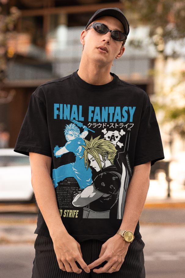 90s Final Fantasy 7 クラウド ヴィンテージ Tシャツ 90s Final Fantasy 7 クラウド ヴィンテージ Tシャツ
