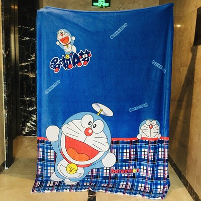 Doraemon Fly Anime Throw Blanket Plush Warm Cartoon Blankets Winte Cute
