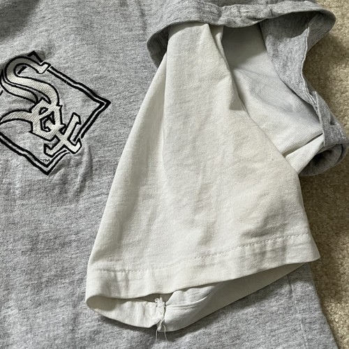 VINTAGE Chicago White Sox Hemd Herren Extra Large grau weiß Kreidelinie hergestellt in den USA - Bild 4 von 11