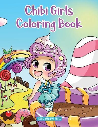 Thumbnail - Young Dreamers Press Chibi Girls Coloring Book (taschenbuch)