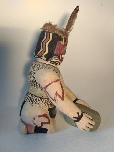 Hopi kneeling Heheya Katsina Doll Holding Watermelon by Jimmy Koots, - Bild 7 von 9