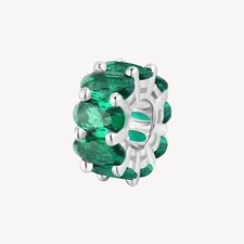 BROSWAY FANCY CHARM CON ZIRCONI IN ARGENTO 925 FLG01 colore LIFE GREEN