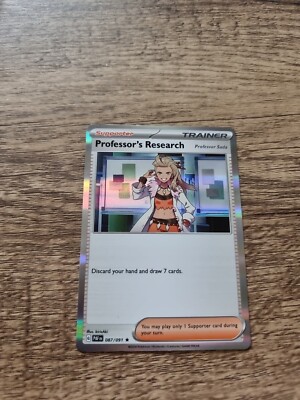 Professor's Research - 087/091 - Holo Rare - Sc & Vi: Paldean Fates - Pokemon