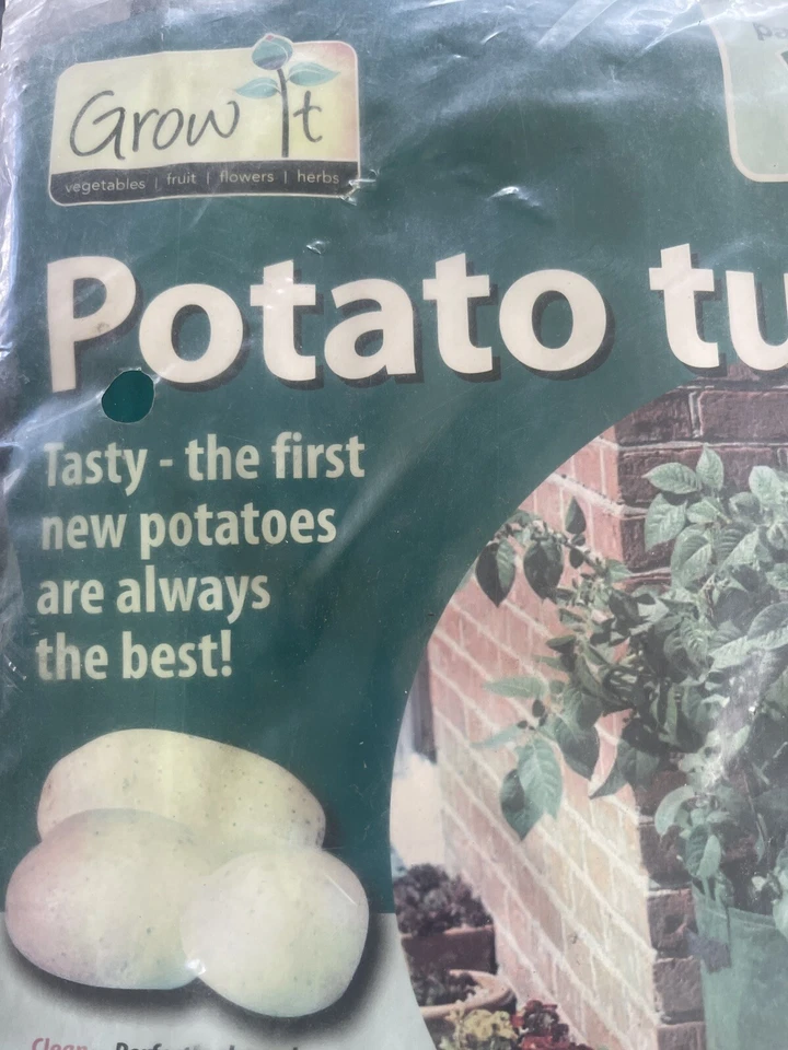 NUEVO 2 tinas de patatas Gardman 7505 20" x 16" bolsa de cultivo contenedor solapa de jardín Foto 2 de 4