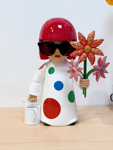Yayoi Kusama Popcorn Pumpkin Art Sculpture Figure Doll Toy Home Decor Den 1/2 - Picture 2 of 26