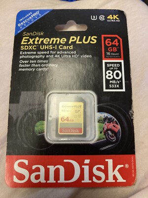 SanDisk SDSDUSC-064G-AN 64GB SDXC Class 10/UHS-1  SD Memory Card - Black