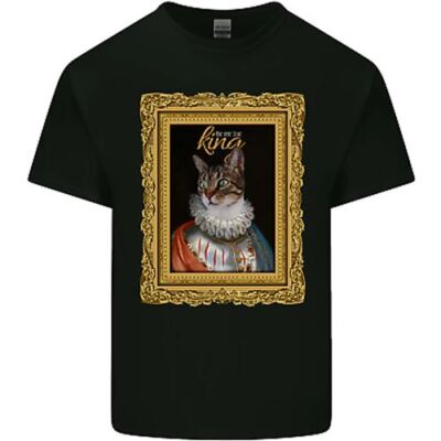 The One True Cat King lustiges Herren Baumwolle T-Shirt Tee Oberteil