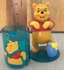 Disney Bath VTG 90s Winnie The Pooh Cup Toothbrush Holder Hunny Pot Bear Classic