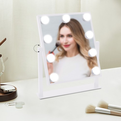 Hollywood Mirror Vanity Make Up Mirror with 9 Lights LED Dressing Table Mirror - Picture 4 of 24
