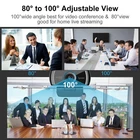 4k/1080p Webcam Streaming with Microphone for Desktop Computer Software USB LOT
