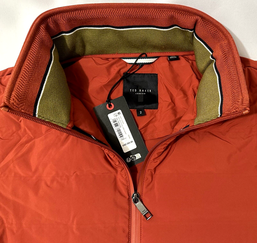 Ted Baker Men's Tucson Welded Liner Jacket in Dark Orange Size-2 ( S ) NWT$265 - Picture 8 of 11