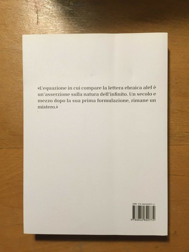  Il Mistero dell'alef - Amir D. Aczel - Il saggiatore -TB3 - Picture 2 of 2