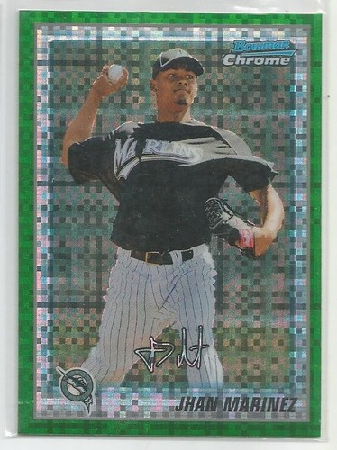 2010 Bowman Chrome Prospects Green X-Fractor Jhan Marinez Miami Marlins #BCP186 - 第 1/2 張圖片