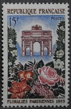 1959 FRANCE Y & T N° 1189 Neuf *  AVEC TRACE DE CHARNIERE