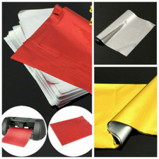50pcs A4 Golds/Silver/Red Transfer Foil Paper  Printer Machine Hot Laminator