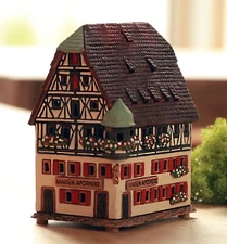 Ceramic Tealight Candle Holder Marienapotheke in Rothenburg 13 cm © Midene
