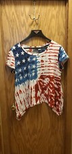 Collections Etc Stars and Stripes short Sleeve T-Shirt size XL 4th of July