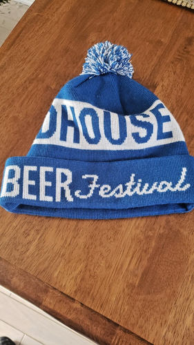 FISCHIETTO A VAPORE BIRRIFICIO INVERNALE FESTIVAL BIRRA ARTIGIANALE BLU E BIANCO TOQUE - Foto 2 di 3