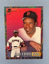 1993 Bowman Baseball Barry & Bobby Bonds Foil #702 San Francisco Giants