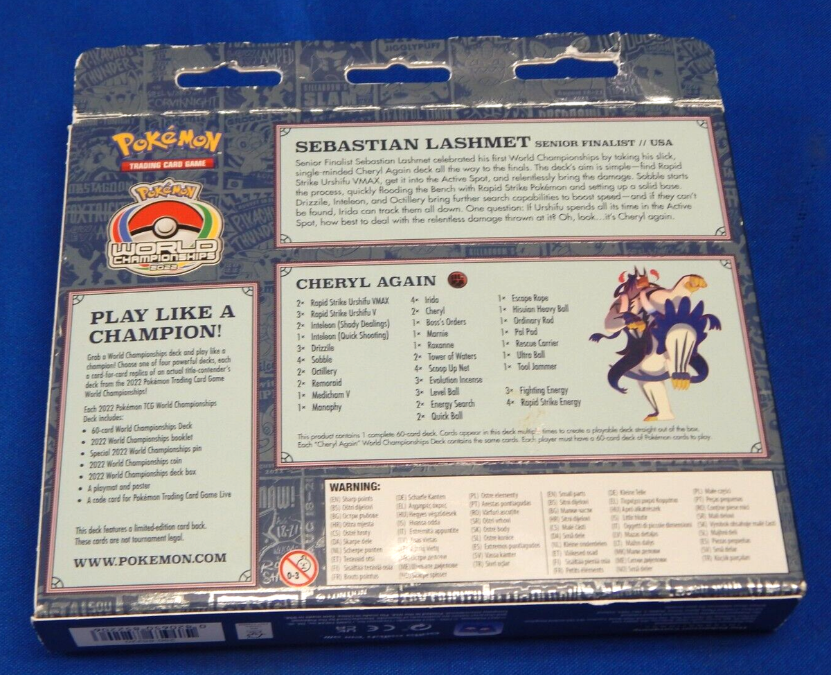 Pokemon TCG: 2022 World Championship Deck - SEBASTIAN LASHMET