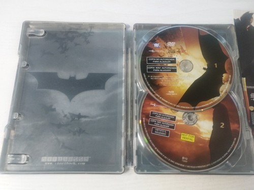Batman Begins Christopher Nolan Bale DC - 2 x DVD Steelbook Español English Am - Imagen 10 de 13