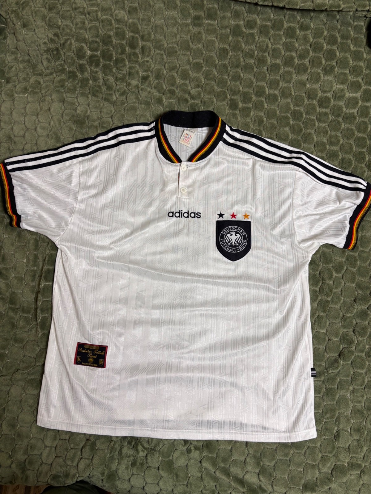 Rare GERMANY 1996 1998 HOME FOOTBALL SHIRT SOCCER JERSEY ADIDAS VINTAGE sz XXL
