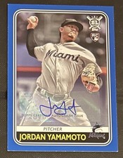 2020 Topps Big League Auto Jordan Yamamoto RC #79 Miami Marlins