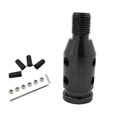Universal Gear Shift Connector, M12 1.25 Aluminum Gear Stick Connector Black