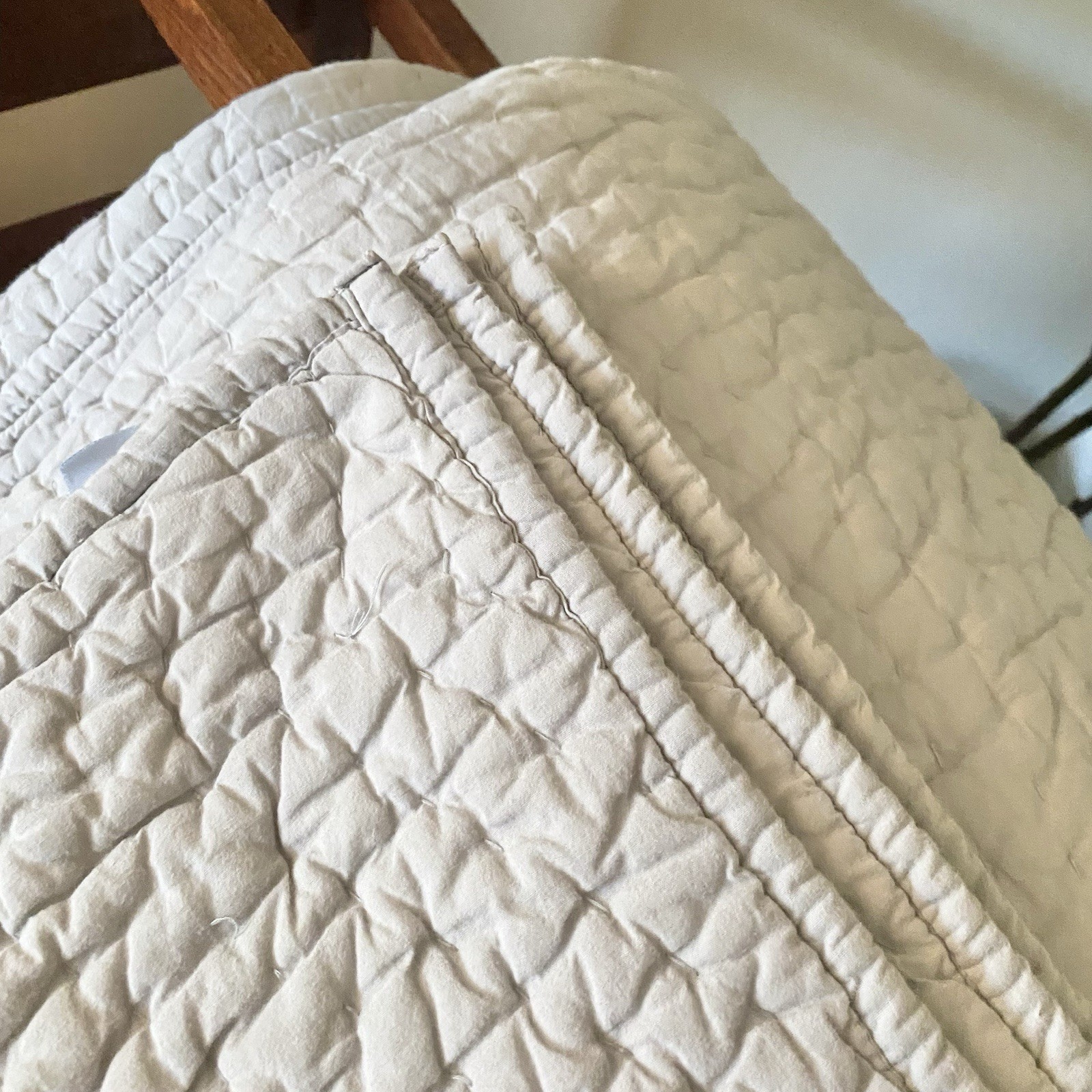 The Company Store Twin Gray/Silver Quilt Teen Kids Room Bedding Quality Decor