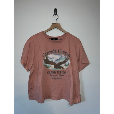 Womens Grand Tetons Top Shirt Tee Forever 21 Cascade Canyon WY Graphic 4X Women