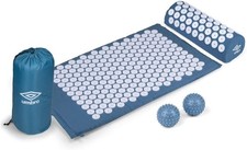 Acupressure Mat with Pillow - Back Pain Relief Massage Mat Nail Bed - 42x71 cm