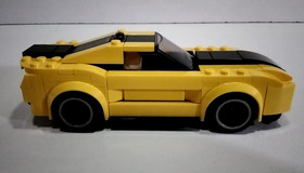 Custom Yellow/Black Ford Mustang GT - This is a modified LEGO 75871 Speed Champi