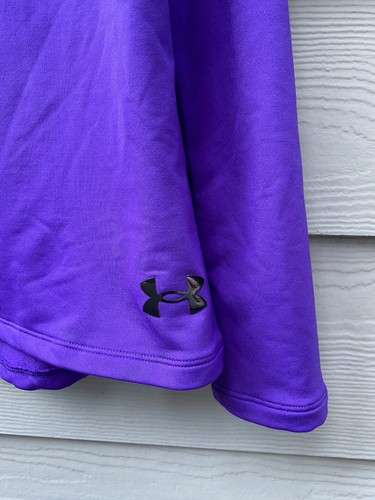 Under Armour Youth Purple 1/2 Zip Long Sleeve Pullover 1356989-754 size YLG - Picture 2 of 9
