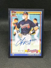 2026 Topps Series 1 Chipper Jones Auto /10 Black Atlanta Braves SSP #91A-CJ