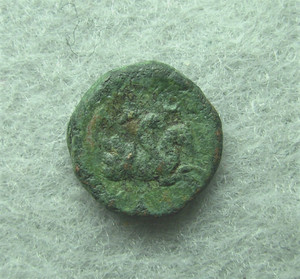 Mysia, Lampsakos, AE 11, 190-85 BC,  Kerykeion / Pegasos, VF